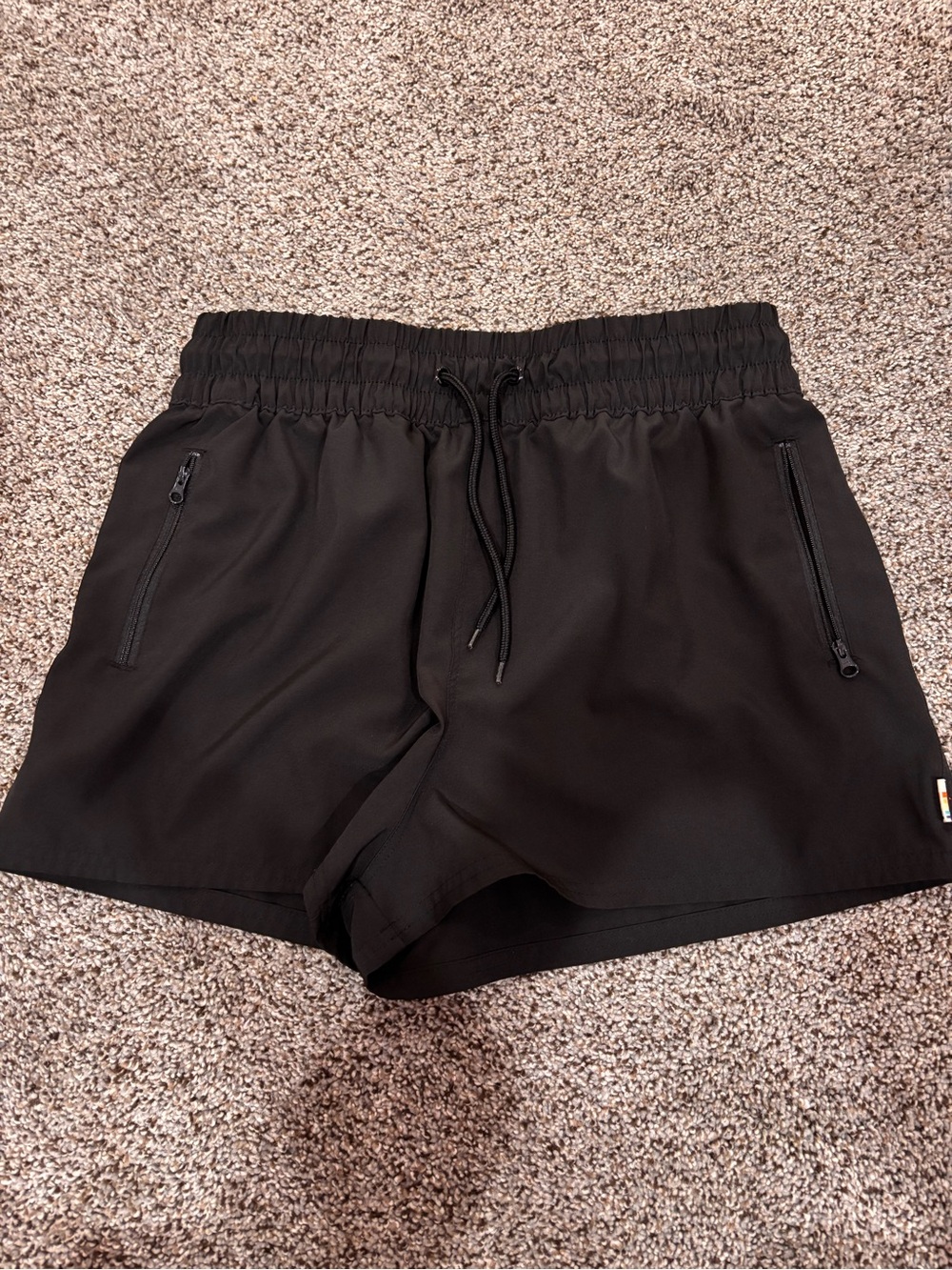 women’s Black Athletic Drawstring Shorts